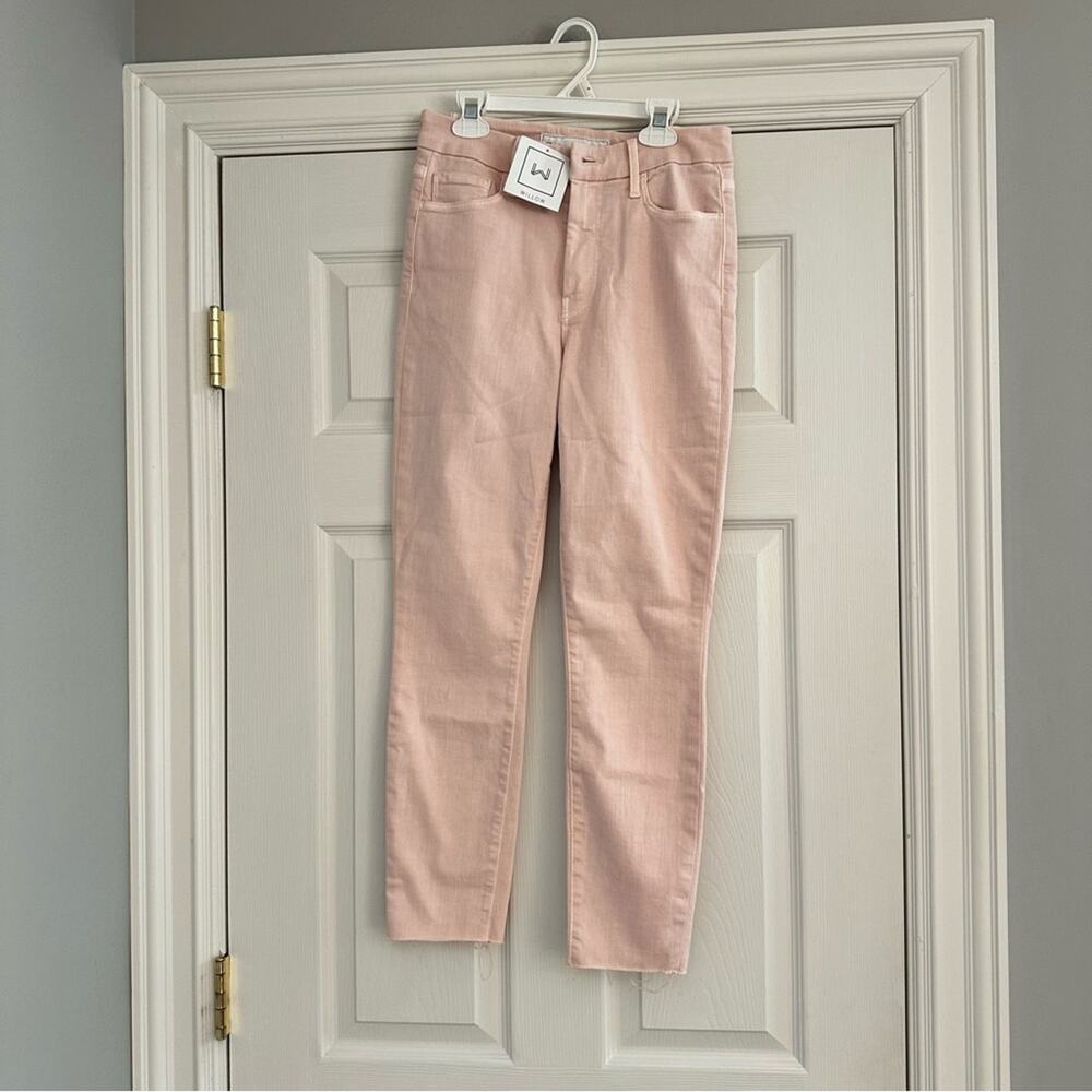 NEW FRANK & EILEEN Sligo Skinny Jean Ballet Pink Preppy Minimalist Classic Sz 27 - Picture 12 of 12